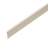 Smooth White PVC L-Shape Moulding (L)2.4m (W)16mm (T)5mm 0.11kg