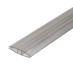 SNAPA Clear H-shaped Profile Jointing strip, (L)3m (W)70mm