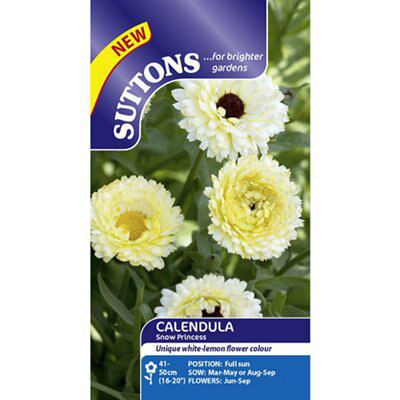 Snow Princess Calendula Seed | DIY At B&Q