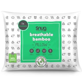 Snug Breathable Bamboo Medium Hypoallergenic Pillow