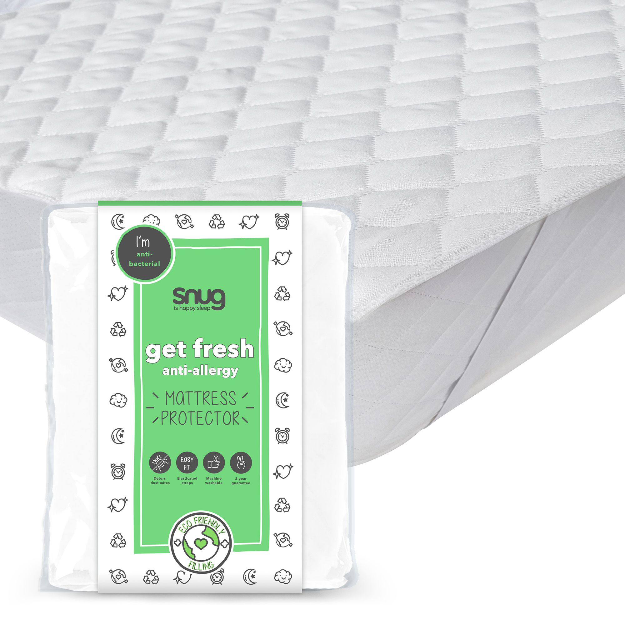 Snug Get fresh Anti-allergy Double Mattress protector