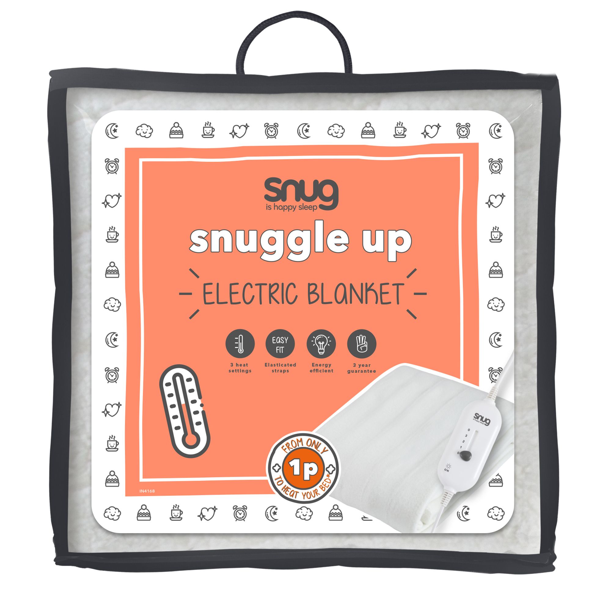 Snug Snuggle Up Single Electric blanket DIY at B Q