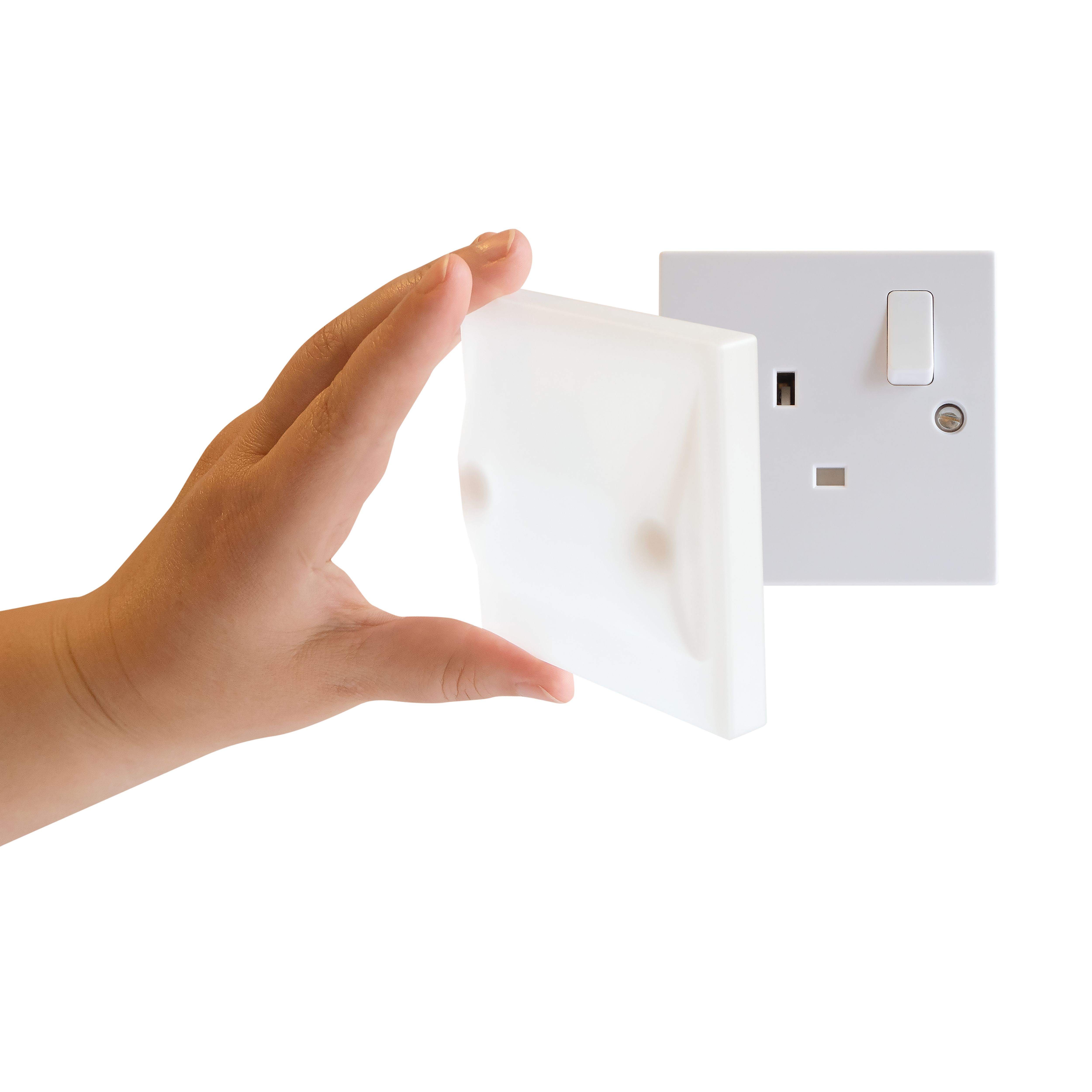 Socket Saver Reusable Polypropylene Plug socket cover, Pack of 2