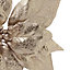 Soft blooms Champagne Glitter effect Flower Clip-on Clip