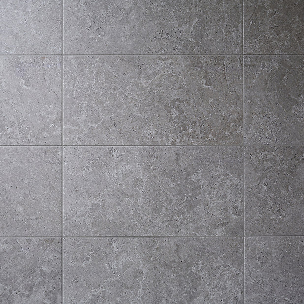 Soft Lime Stone Grey Matt Patterned, Grey Limestone Effect Floor Tiles