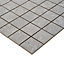 Soft lime stone Grey Matt Stone effect Mosaic Porcelain Mosaic tile, (L)300mm (W)300mm
