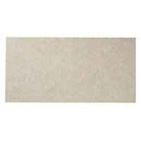 Soft limestone Warm cream Matt Stone effect Porcelain Floor Tile Sample