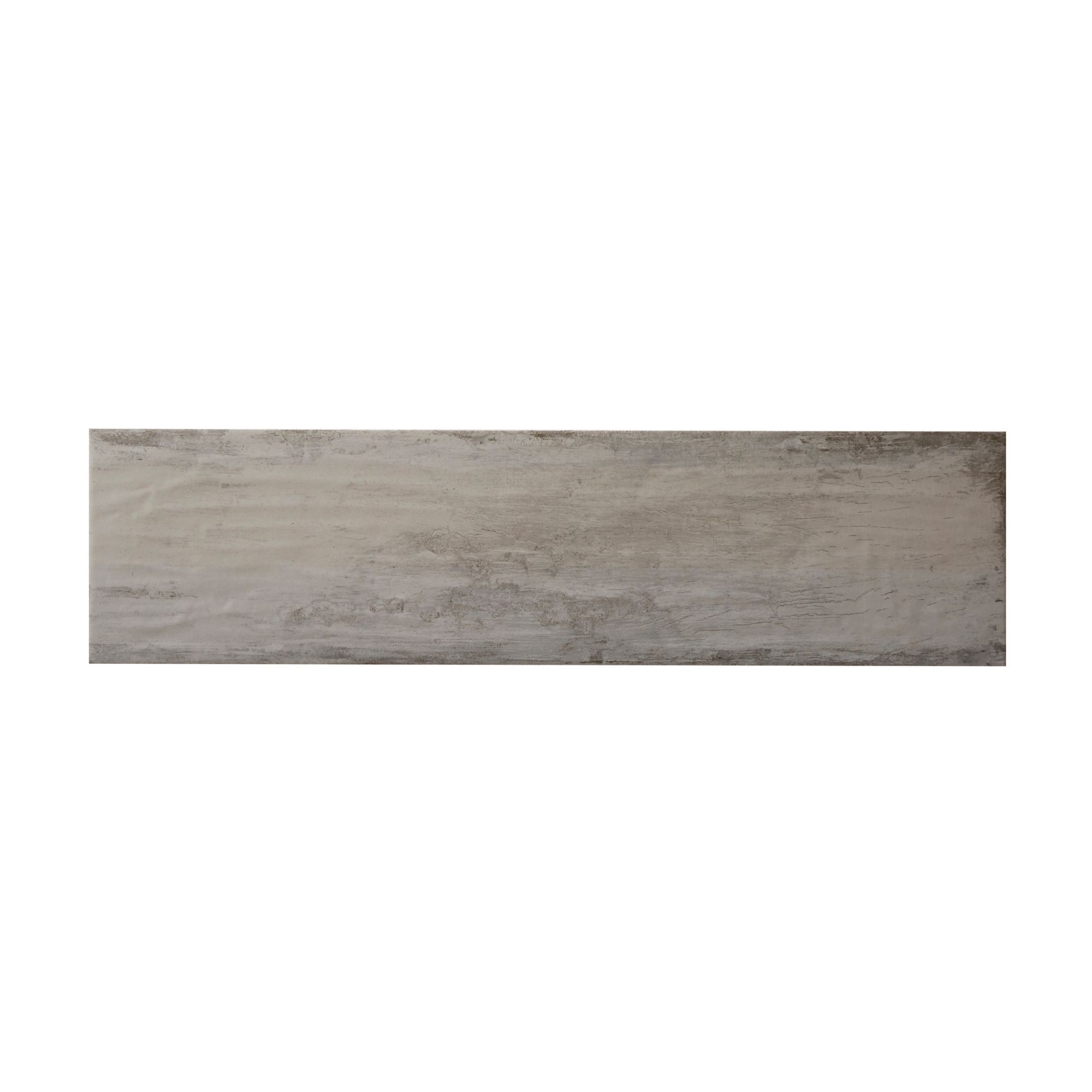 Soft patinated Grey Matt 3D decor Wood effect Ceramic Wall & floor Tile Sample