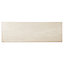 Soft travertin Beige Gloss Stone effect Ceramic Tile, Pack of 9, (L)600mm (W)200mm