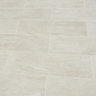 Soft travertin Ivory Matt Stone effect Ceramic Tile, Pack of 9, (L)600mm (W)200mm