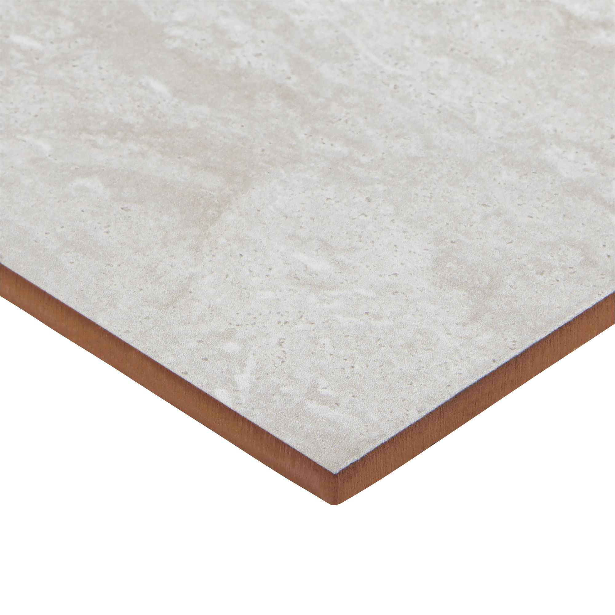 Soft travertin Light grey Gloss Stone effect Ceramic Indoor Tile - 3