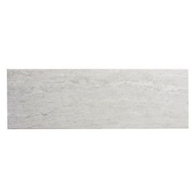 Soft travertine Light grey Matt Stone effect Ceramic Indoor Wall Tile Sample