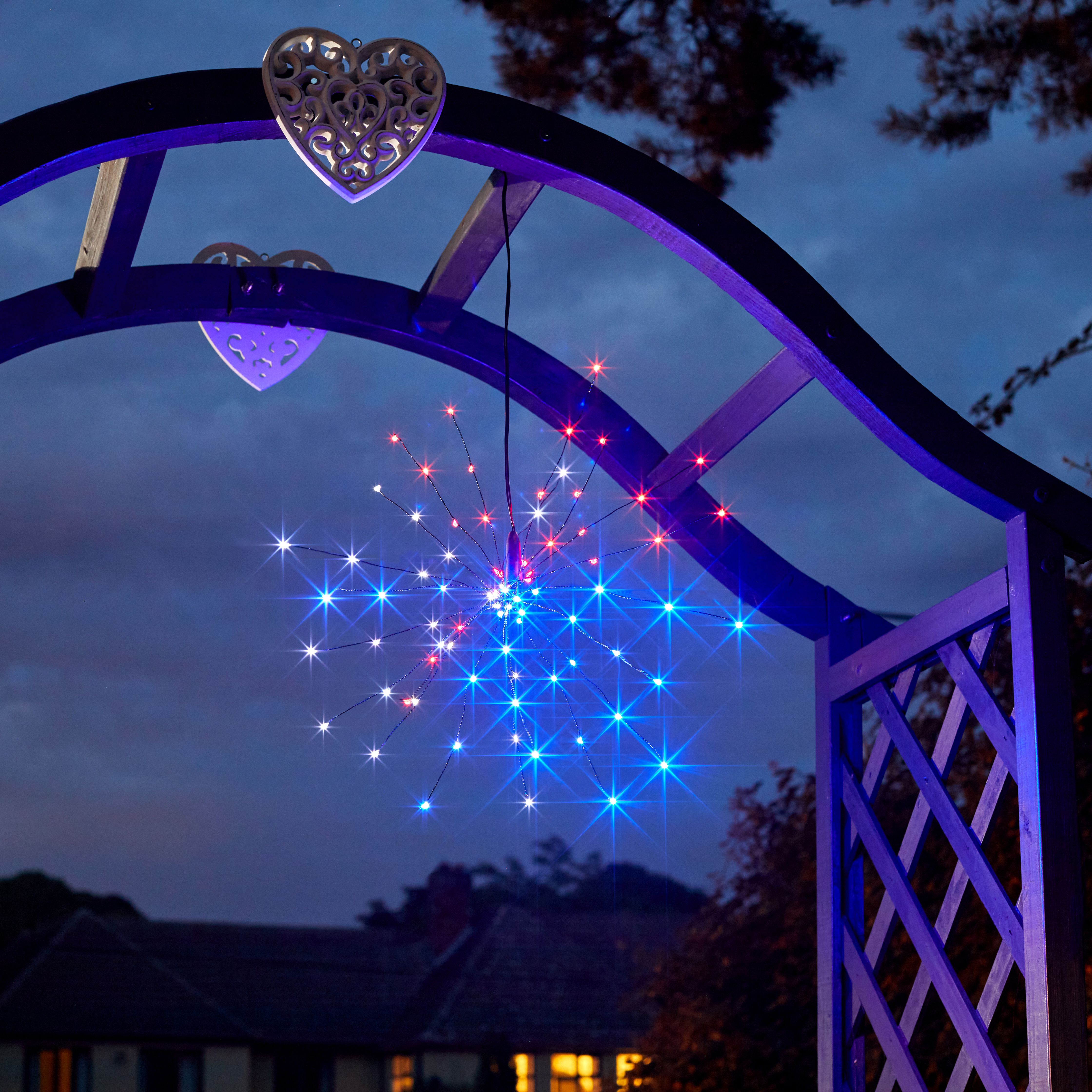 Solar garden hanging deals lights