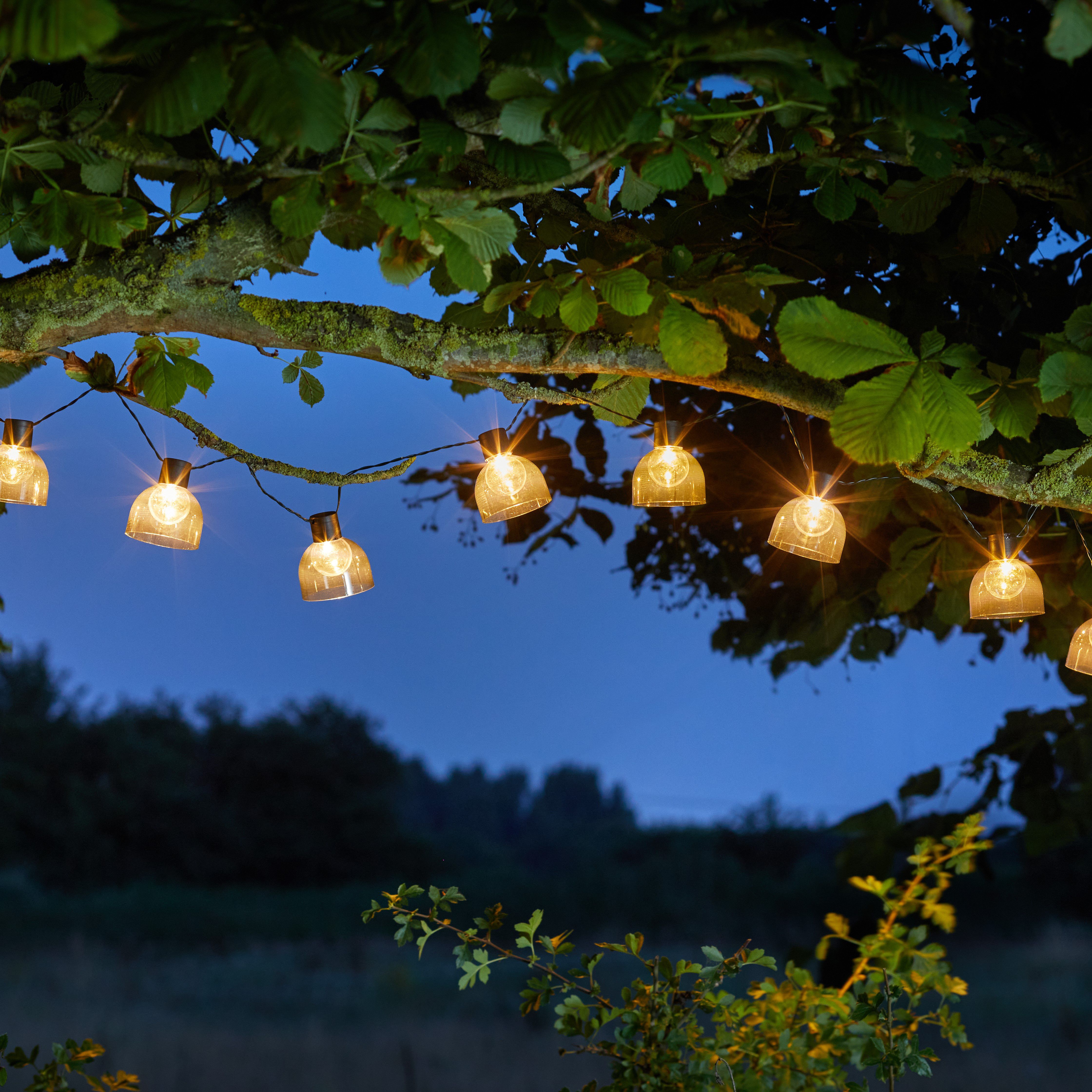 Solar Boule Solar-powered Warm white 10 LED Outdoor String lights