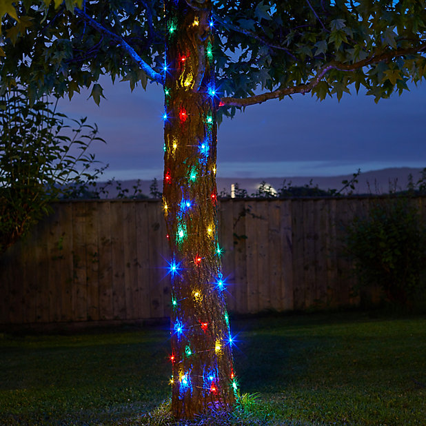 Solar Firefly Powered Multicolour, Outdoor Coloured String Lights