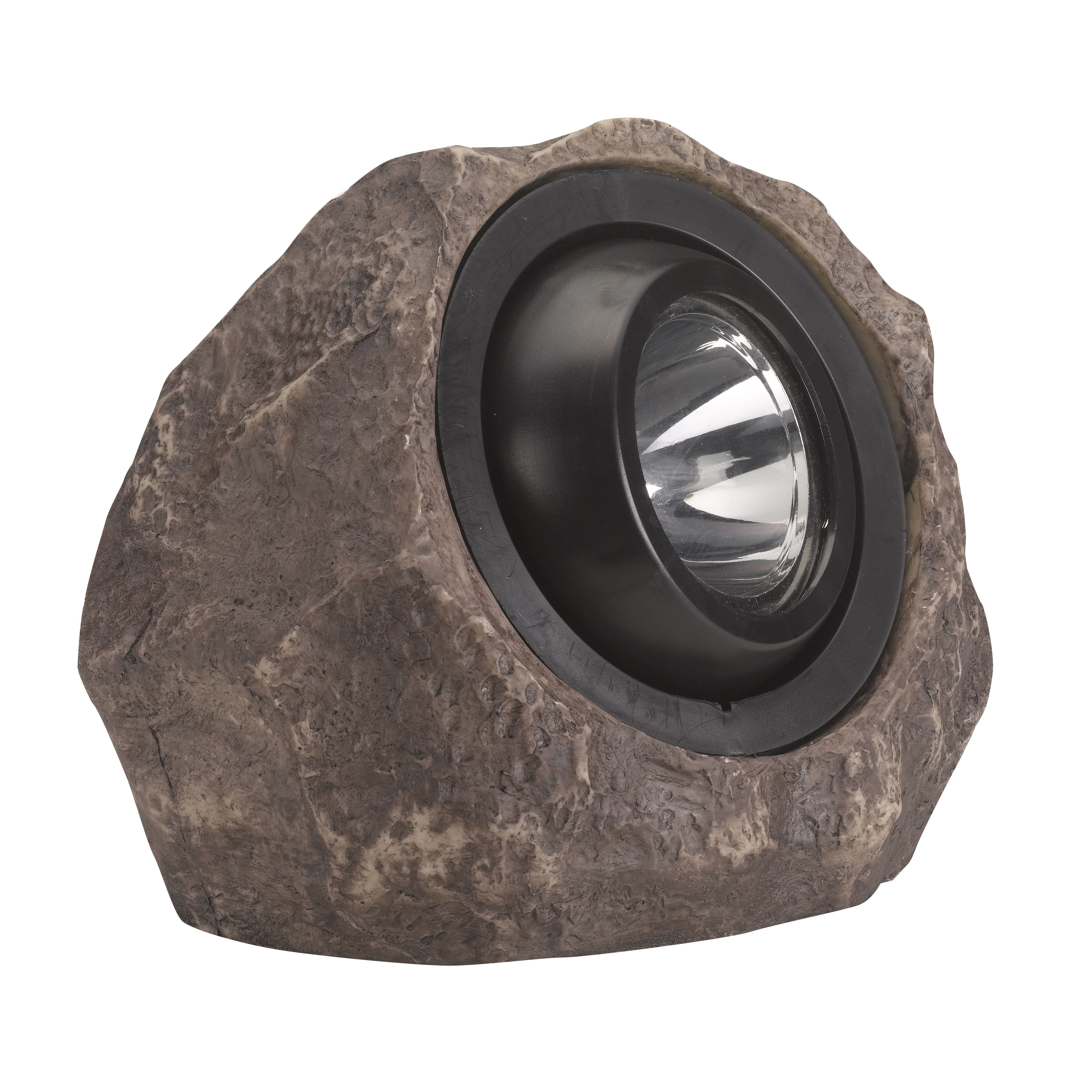 Solar Grey Rock Solar-powered 15lm LED Outdoor Ground light