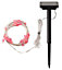 Solar Pink butterfly Solar-powered Warm white 30 LED Outdoor String lights