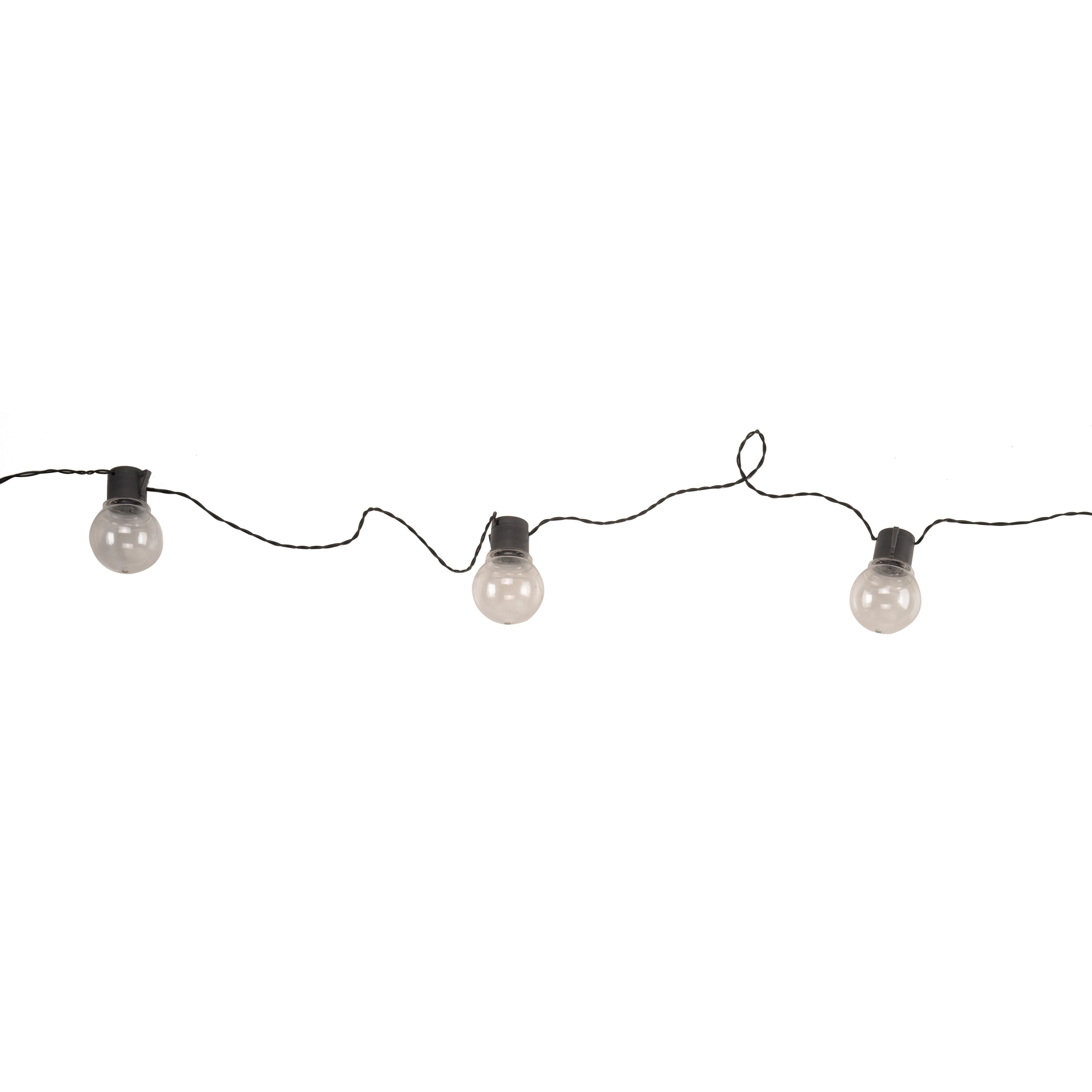 Solar-powered Warm white 20 LED Outdoor Festoon lights