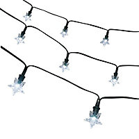 Solar-powered White 30 LED Outdoor String lights