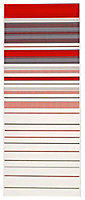 Solaris Red Striped Ceramic Tile, Pack of 10, (L)500mm (W)200mm