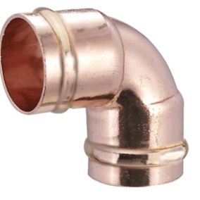 Solder ring 90° Pipe elbow (Dia)15mm, Pack of 10