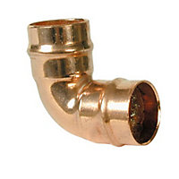 Solder ring Pipe elbow (Dia)22mm 22mm, Pack of 2
