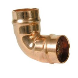 Solder ring Pipe elbow (Dia)22mm, Pack of 2