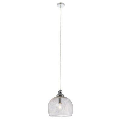Solent Cage Chrome effect LED Pendant ceiling light, (Dia)280mm