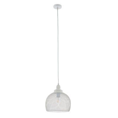 Solent Cage White Antique brass effect Pendant ceiling light, (Dia)280mm