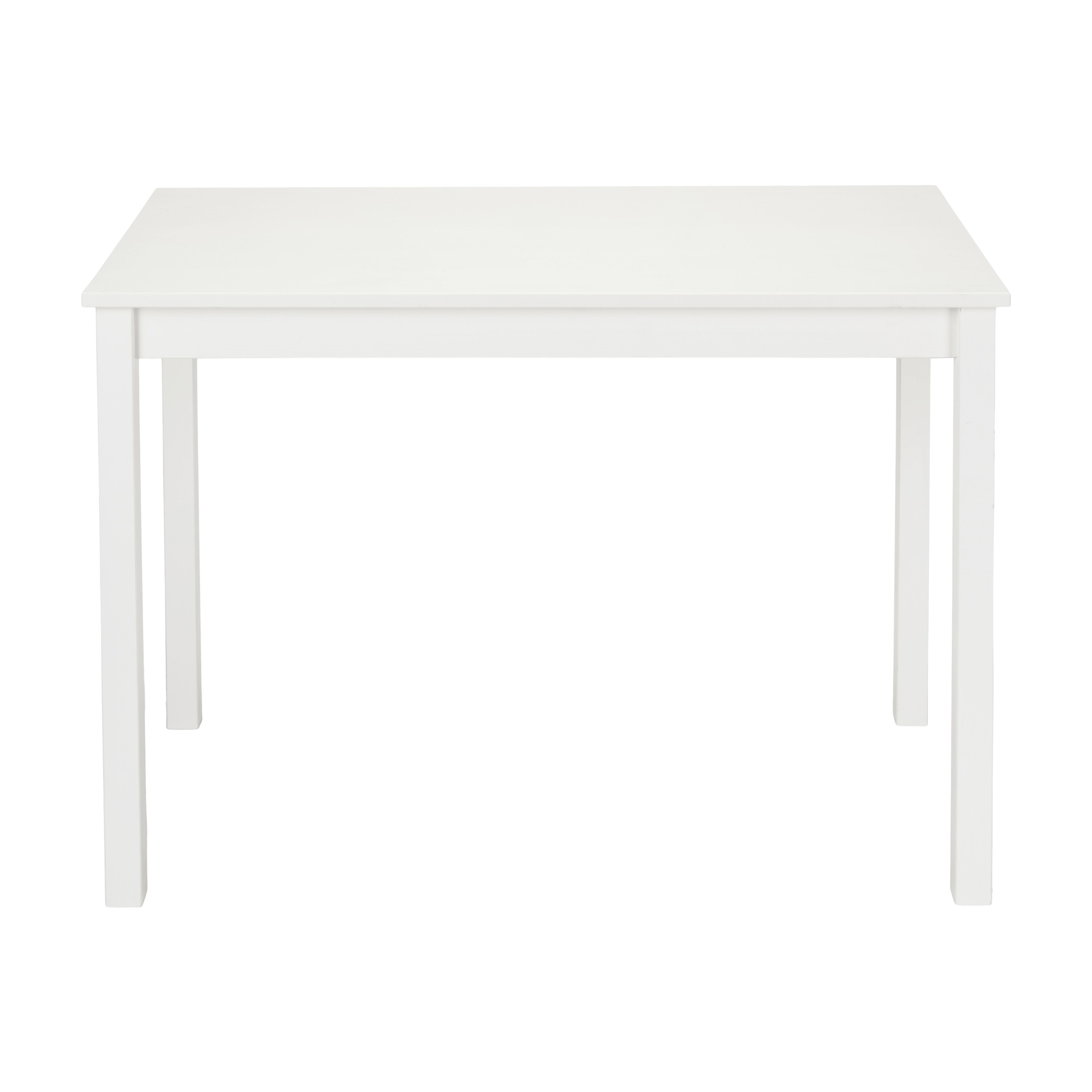 White solid store desk