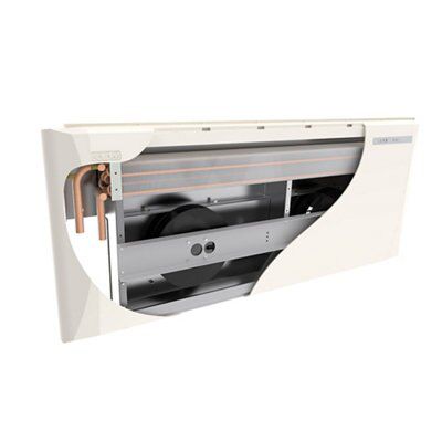 Solo 6 Curved White Column Radiator, (W)985mm x (H)410mm