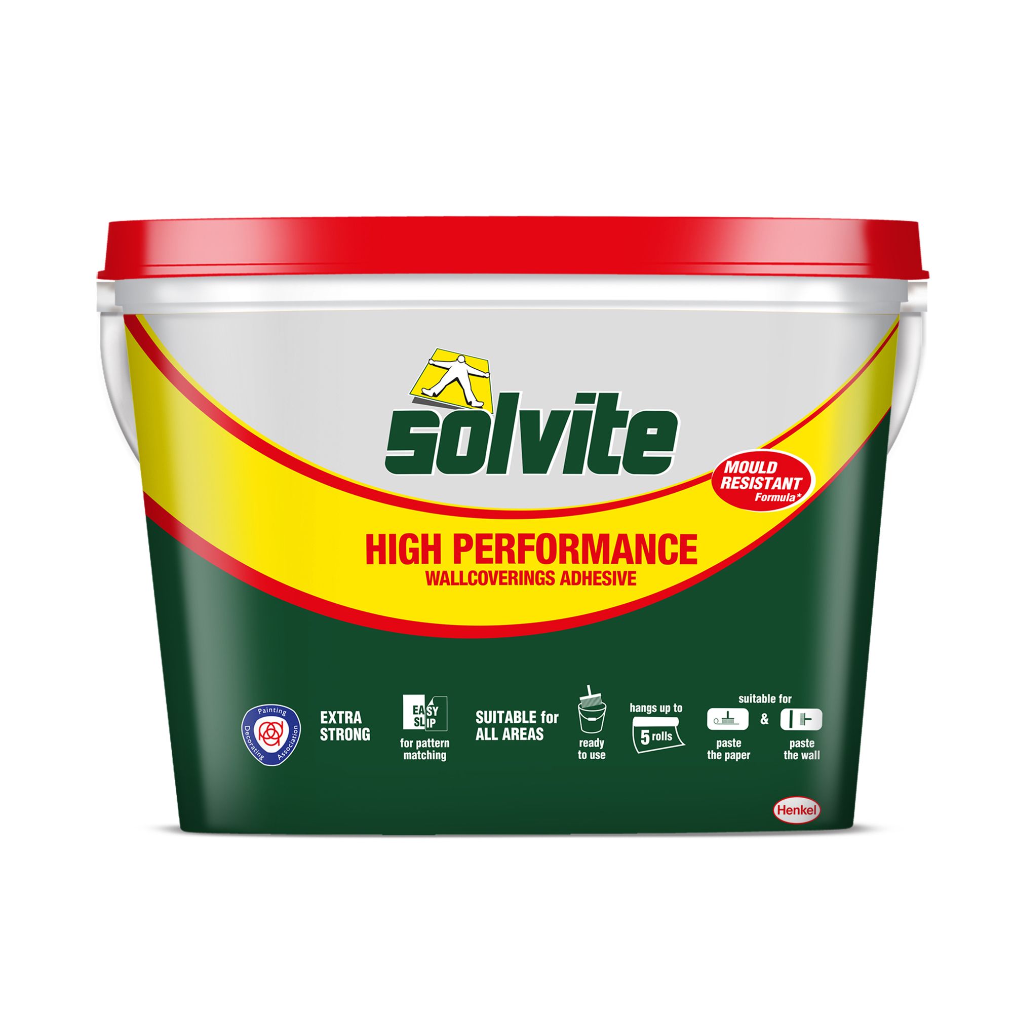 Solvite Ready Mixed Wall Covering Adhesive 4.5kg - 5 Rolls | DIY At B&Q