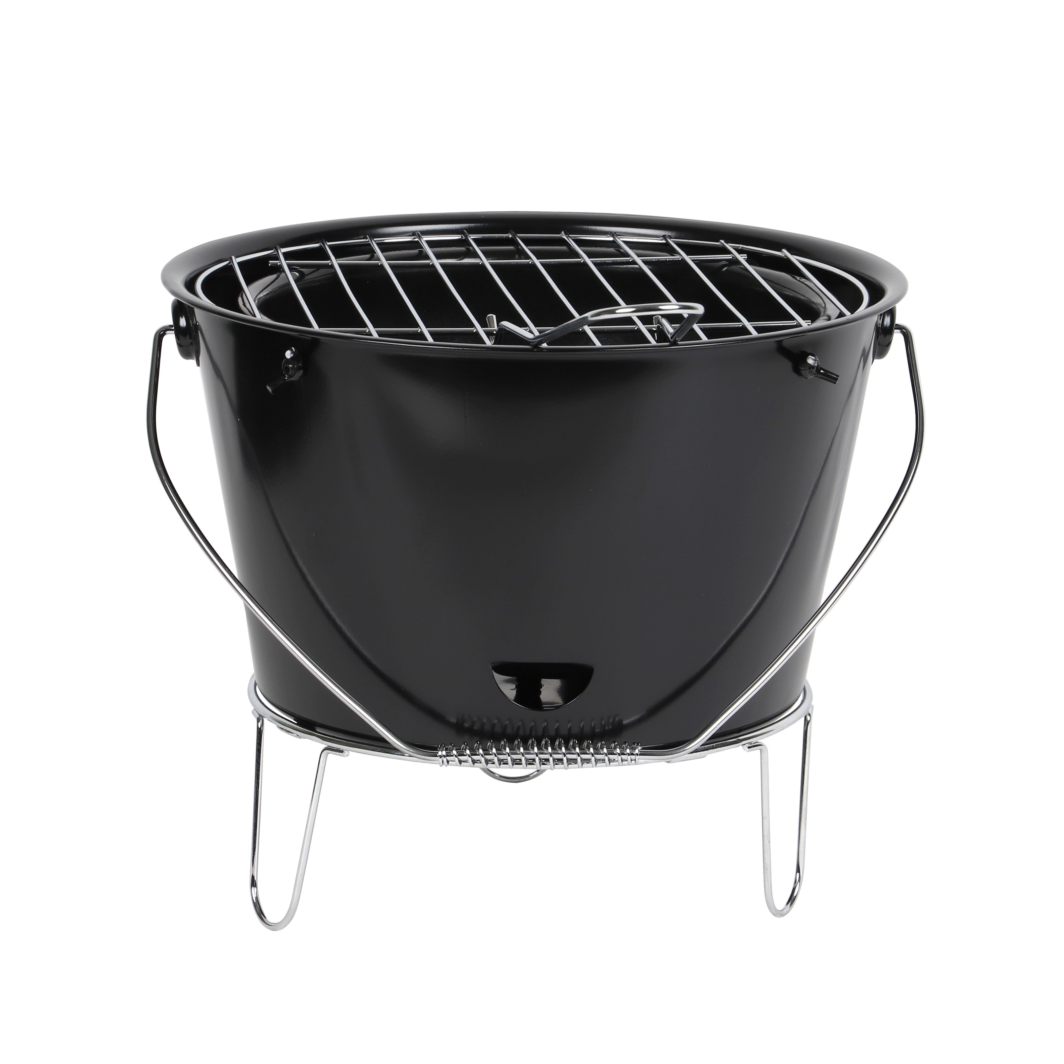 Sommen Black Charcoal Bucket BBQ (D) 265mm