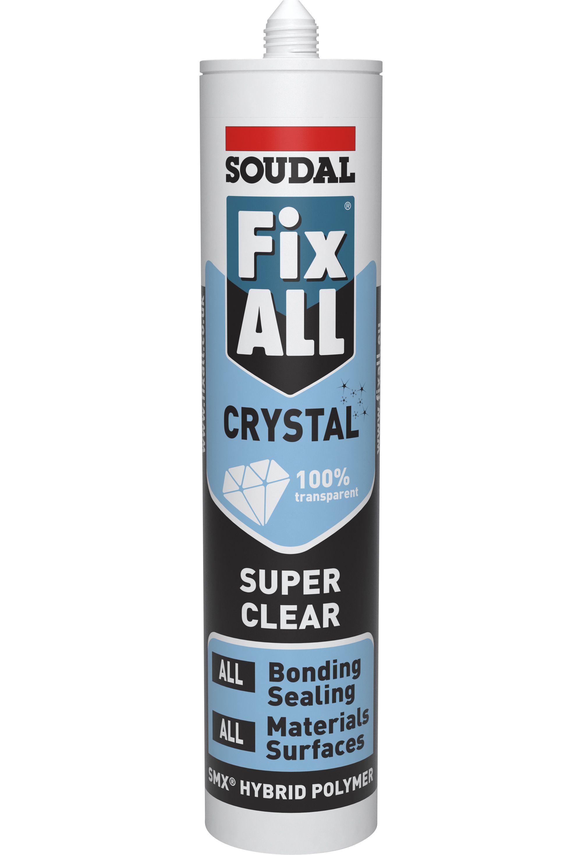 Soudal Fix All Clear Waterproof Grab adhesive 319g, Volume 290ml