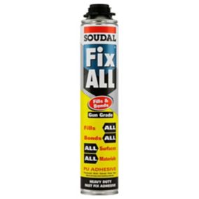 Soudal Fix ALL Fills & Bonds Gun grade Adhesive foam 750ml