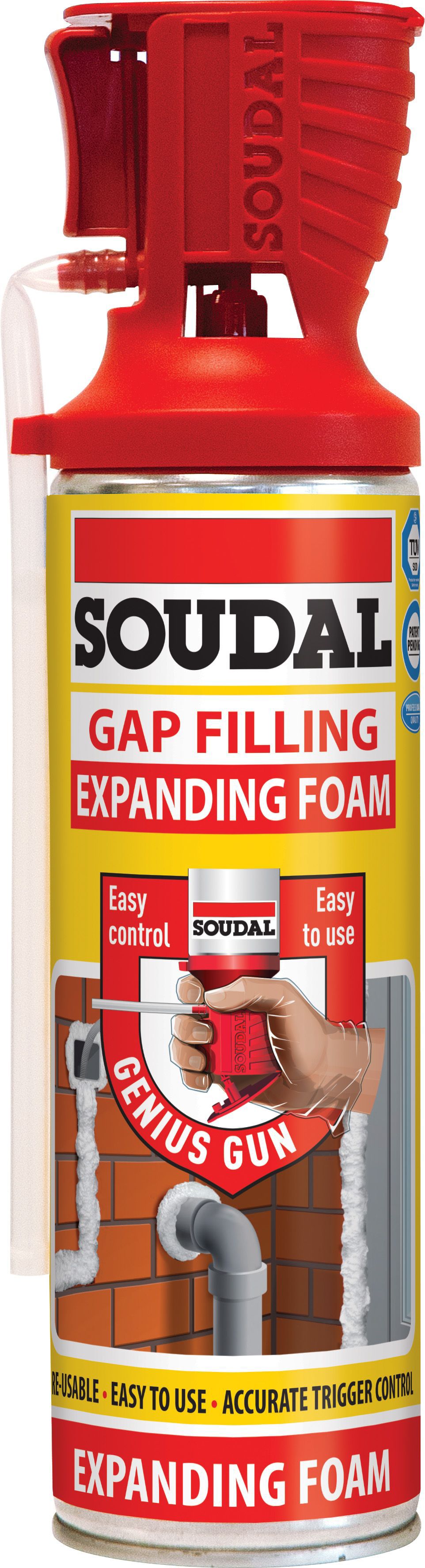 Soudal Genius Gun Gap Filling Expanding Foam 500ml | DIY At B&Q