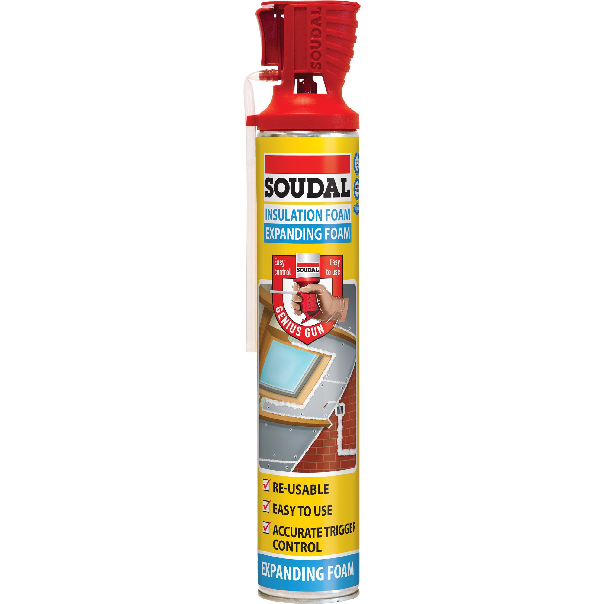 Soudal Genius Gun Insulation Expanding foam 750ml