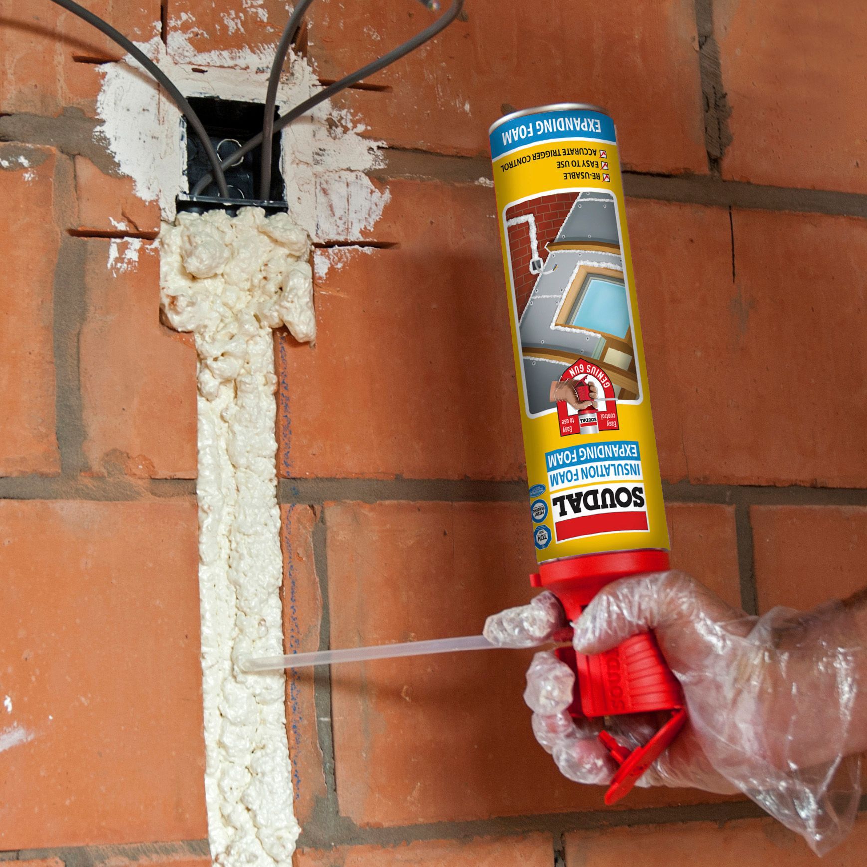Soudal Genius Gun Insulation Expanding foam 750ml