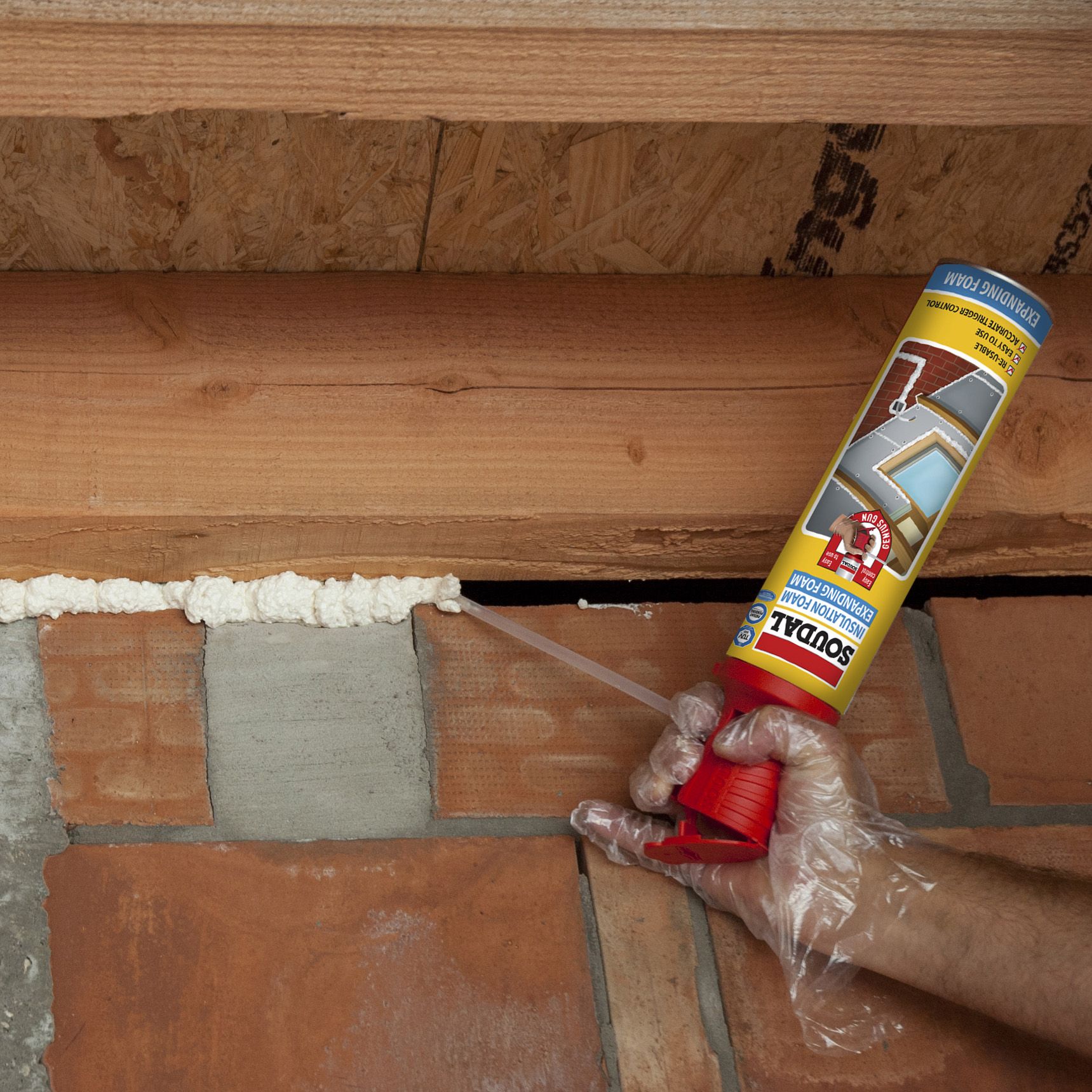 Soudal Genius Gun Insulation Expanding foam 750ml