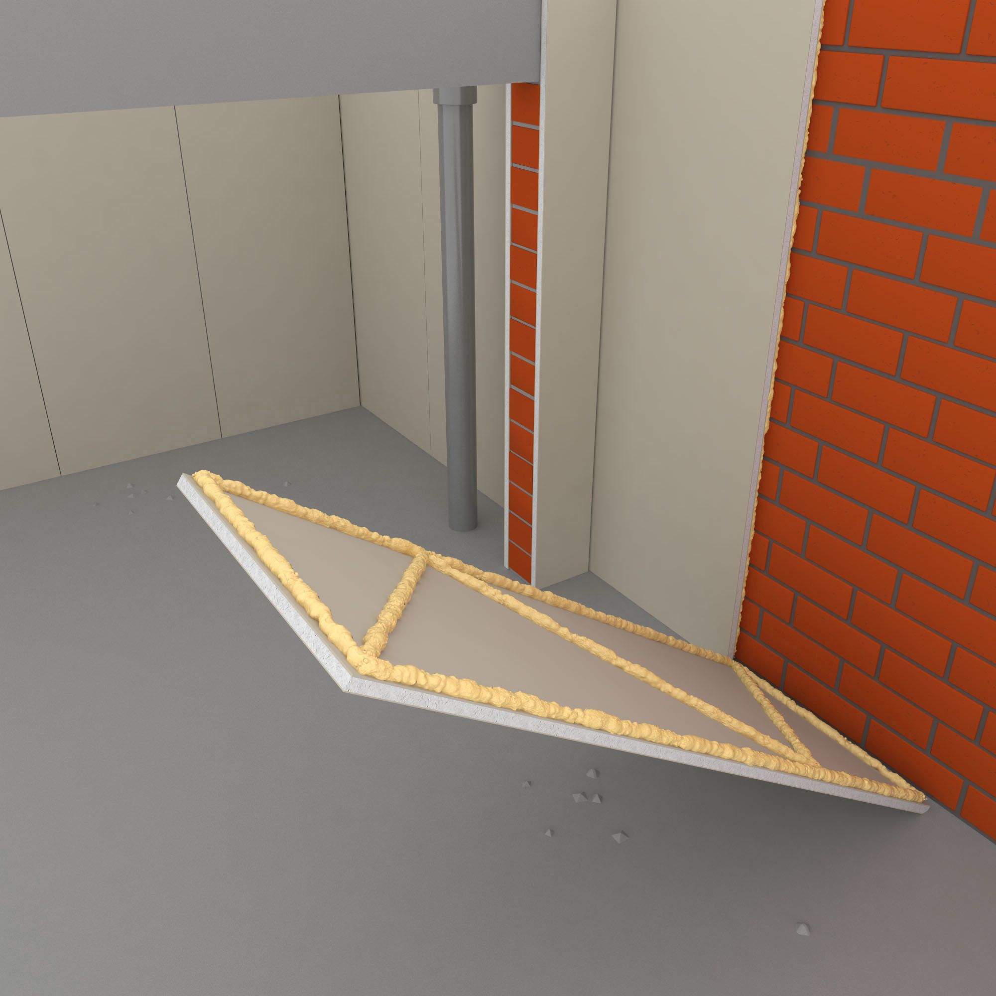 Soudal Soudabond PLASTERBOARD | PU Adhesive Foam U2013 Platinum Chemicals