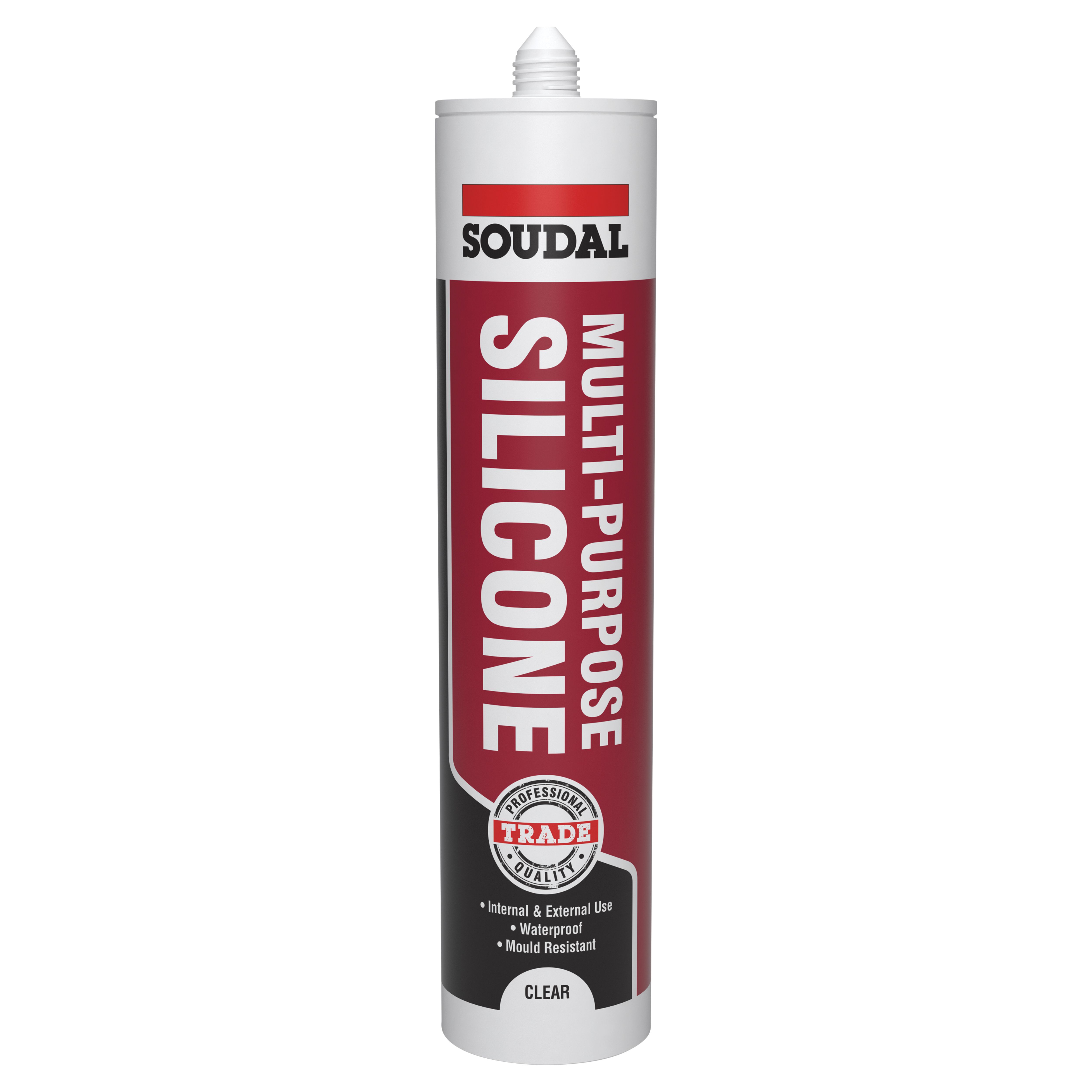 Soudal Multi-Purpose Clear Silicone-based Sealant, 270ml