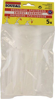 Soudal Sealant nozzle, Pack of 5