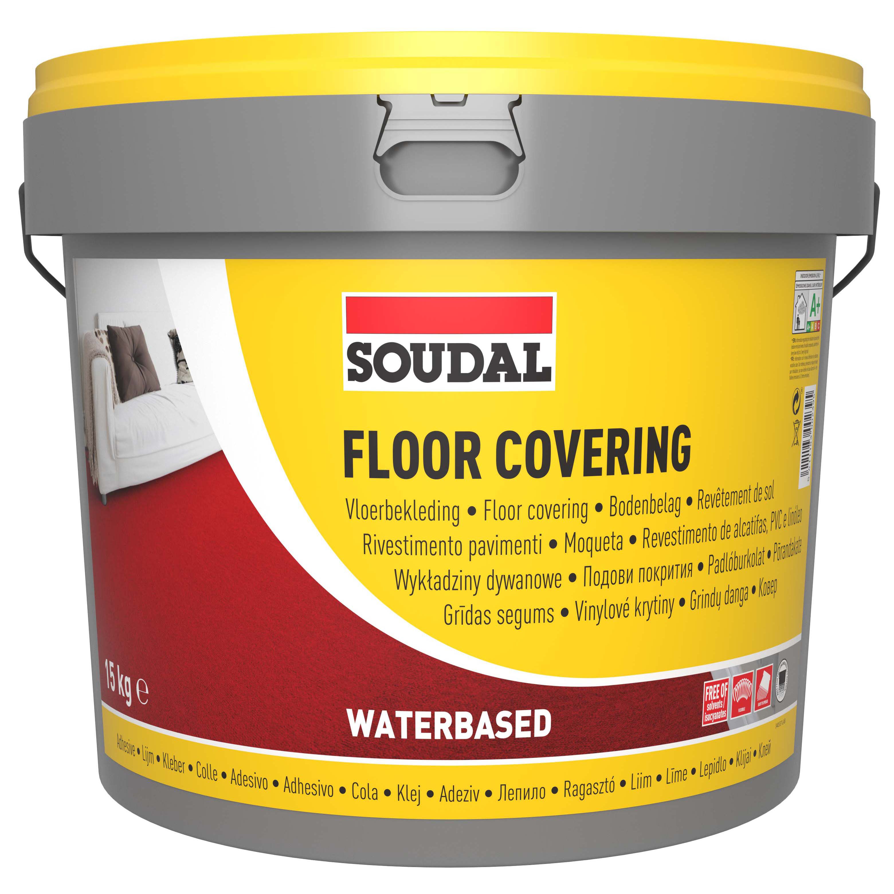 Soudal Solventfree Vinyl Flooring Adhesive 15kg DIY at B&Q