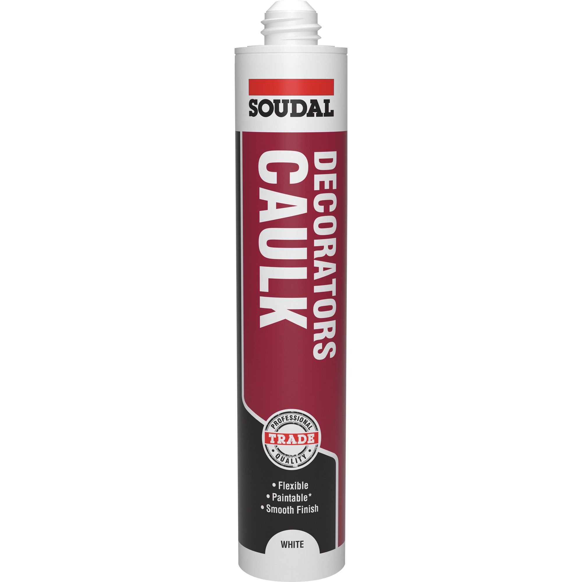 Soudal Trade White Decorators caulk 380ml | DIY at B&Q