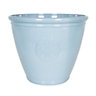 Southern patio Sullivan Blue Polypropylene (PP) & polystyrene (PS) Motif emblem Round Plant pot (Dia)40.2cm