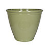 Southern patio Sullivan Green Polypropylene (PP) & polystyrene (PS) Motif emblem Round Plant pot (Dia)45.5cm
