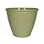Southern patio Sullivan Green Polypropylene (PP) & polystyrene (PS) Motif emblem Round Plant pot (Dia)45.5cm