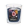 Spaas Dark blue Pear & wild fig Jar candle, Small