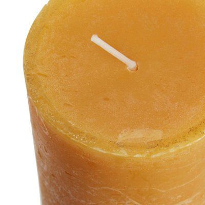 Spaas Ochre Rustic Exotic wood Large Pillar candle