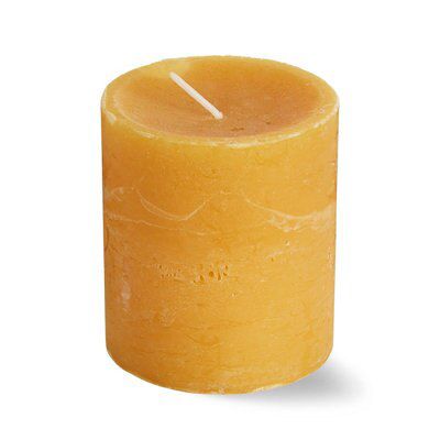 Spaas Ochre Rustic Exotic wood Small Pillar candle